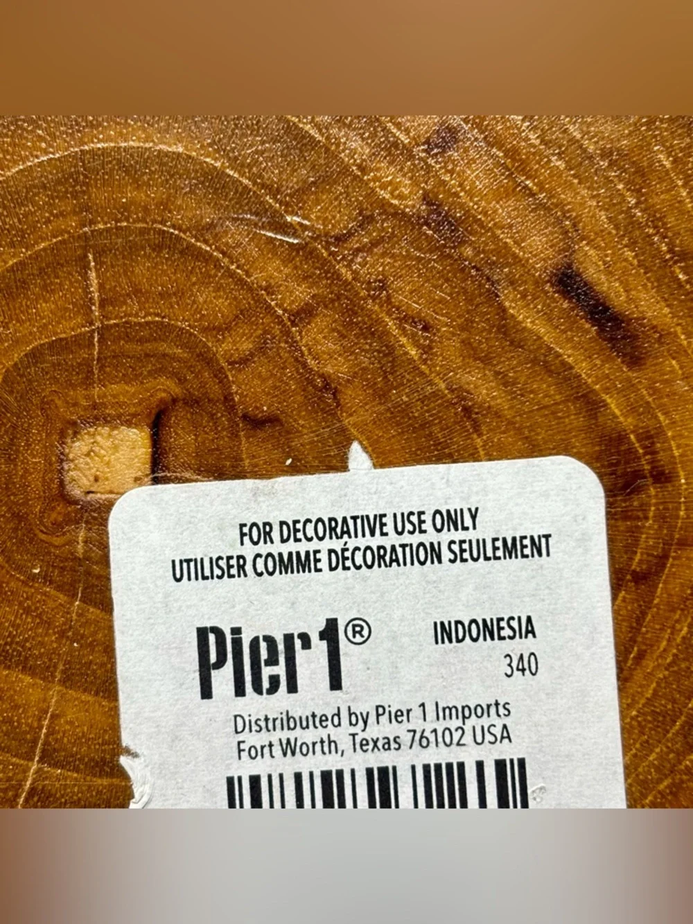 Pier 1 Mother Of Pearl Teak Wood Trinket Dish Decorative Bowl Beachy Bohemian